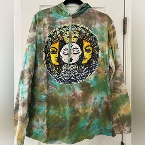 XL Kathmandu Imports tie-dye hoodie